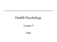 Health Psychology