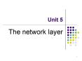 The network layer PowerPoint PPT Presentation