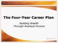The Four-Year Career Plan PowerPoint PPT Presentation