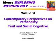 Myers EXPLORING PSYCHOLOGY  (6th Edition in Modules)