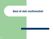 Basi di dati multimediali