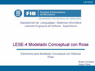 LESE-4 Modelado Conceptual con Rose
