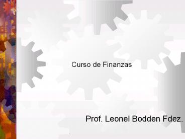 Curso de Finanzas