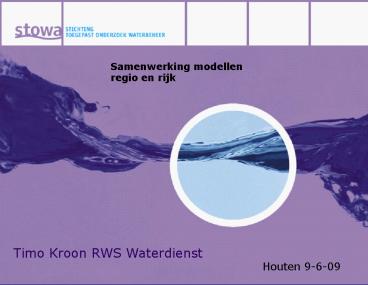 Timo Kroon RWS Waterdienst