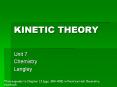 KINETIC THEORY PowerPoint PPT Presentation