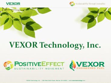 VEXOR Technology, Inc.