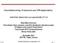 Cloud Networking: Framework and VPN Applicability      draft-bitar-datacenter-vpn-applicability-01.txt PowerPoint PPT Presentation