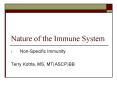 Nature of the Immune System PowerPoint PPT Presentation