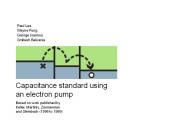 Capacitance standard using an electron pump