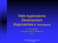 Web Applications Development (Approaches PowerPoint PPT Presentation