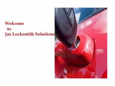 Car Locksmith Service in Jacksonville