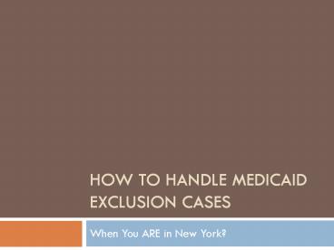Medicaid Exclusion Attorney Joseph Potashnik