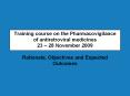 Training course on the Pharmacovigilance of antiretroviral medicines 23  PowerPoint PPT Presentation