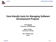 User-friendly tools for Managing Software Development Projects