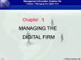 Chp 1 Managing the Digital Firm PowerPoint PPT Presentation