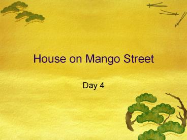 House on Mango Street