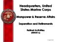 Headquarters, United States Marine Corps Manpower PowerPoint PPT Presentation