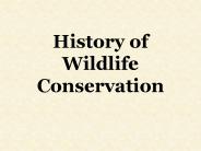History of Wildlife Conservation