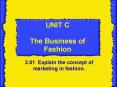 UNIT C The Business of Fashion PowerPoint PPT Presentation