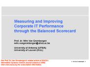 Measuring and Improving