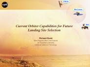 Current Orbiter Capabilities for Future Landing Site Selection