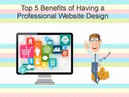 Top 5 Benefits of Having a Professional Website Design