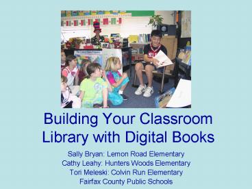 Building Your Classroom Library with Digital Books