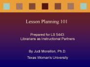 Lesson Planning 101