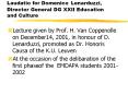 Laudatio for Domenico Lenarduzzi, Director General DG XXII Education and Culture PowerPoint PPT Presentation