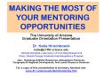 MAKING THE MOST OF YOUR MENTORING OPPORTUNITIES PowerPoint PPT Presentation