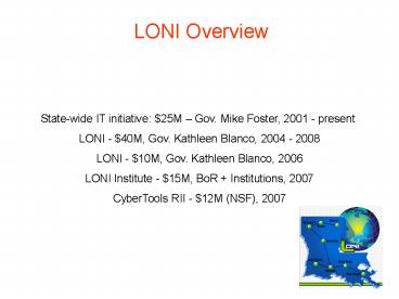 LONI Overview