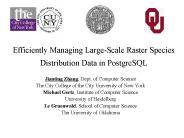 Efficiently Managing Large-Scale Raster Species Distribution Data in PostgreSQL