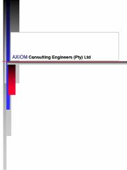AXIOM Consulting Engineers (Pty) Ltd