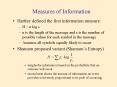 Measures of Information PowerPoint PPT Presentation