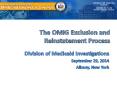 The OMIG Exclusion and Reinstatement Process PowerPoint PPT Presentation