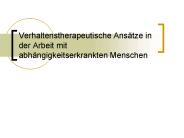 Verhaltenstherapeutische Ans
