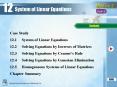 Module 2 Chapter 12 System of Linear Equations PowerPoint PPT Presentation