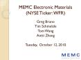 MEMC Electronic Materials (NYSE Ticker: WFR) PowerPoint PPT Presentation