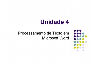 Unidade 4