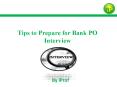 Tips to Prepare for IBPS Bank PO Interview PowerPoint PPT Presentation