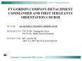 FT GORDON COMPANY/DETACHMENT PowerPoint PPT Presentation