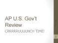 AP U.S. Gov PowerPoint PPT Presentation