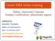 oracle DBA training classes