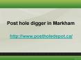 Beautiful Post hole digger Toronto PowerPoint PPT Presentation