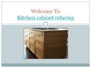 Kitchen cabinet refacing