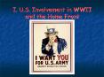 I. U.S. Involvement in WWII and the Home Front PowerPoint PPT Presentation