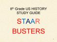 8th Grade US HISTORY STUDY GUIDE PowerPoint PPT Presentation