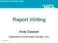 Report Writing PowerPoint PPT Presentation