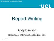 Report Writing
