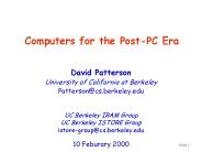 Computers for the Post-PC Era